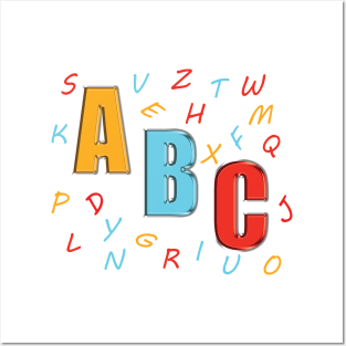 Cute ABC Design Posters and Art